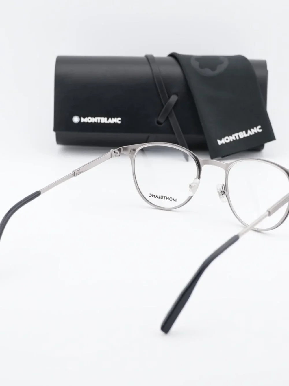 Montblanc MB0095O 003 Square Eyeglasses 48mm –  Ruthenium